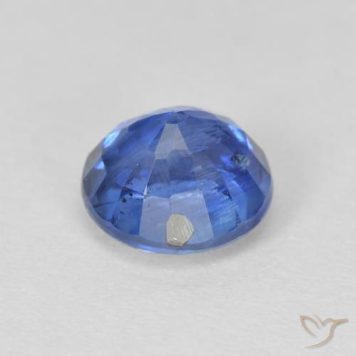 Cianite Blu navy naturale da 1.27 ct, Rotondo, SI