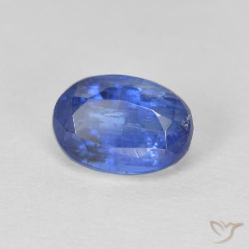 Cianite Blu scuro naturale da 1.36 ct, Ovale, SI