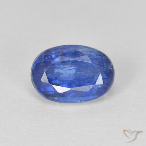 Cianite Blu scuro naturale da 1.36 ct, Ovale, SI