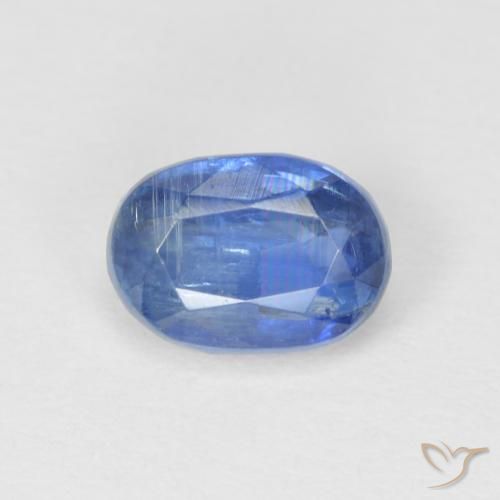 1.26ct Naturale Blu navy chiaro Cianite, Ovale, SI