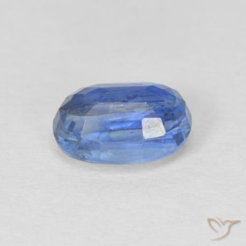 Cianite Blu navy chiaro naturale da 1.26 ct, Ovale, SI