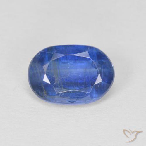 1.01ct Naturale vero blu Cianite, Ovale, SI