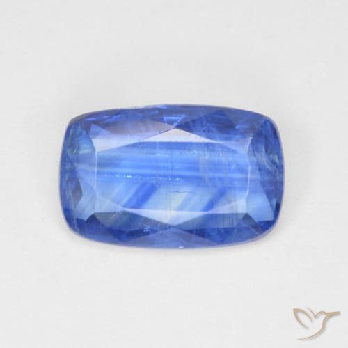 3.07ct Naturale Blu navy Cianite, Cuscino, SI