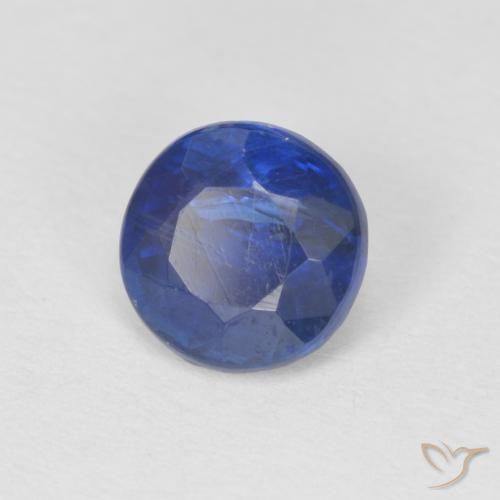 Cianite Blu scuro naturale da 1.09 ct, Rotondo, SI