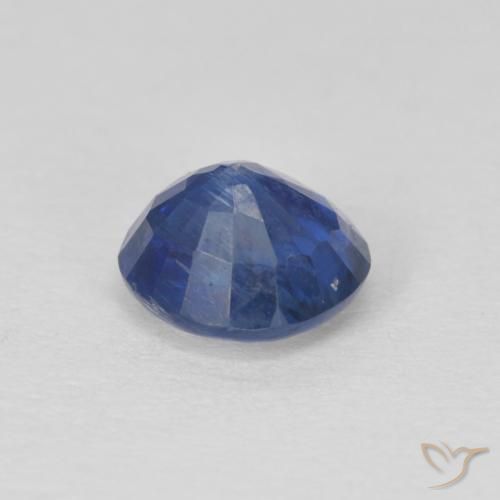 Cianite Blu scuro naturale da 1.09 ct, Rotondo, SI