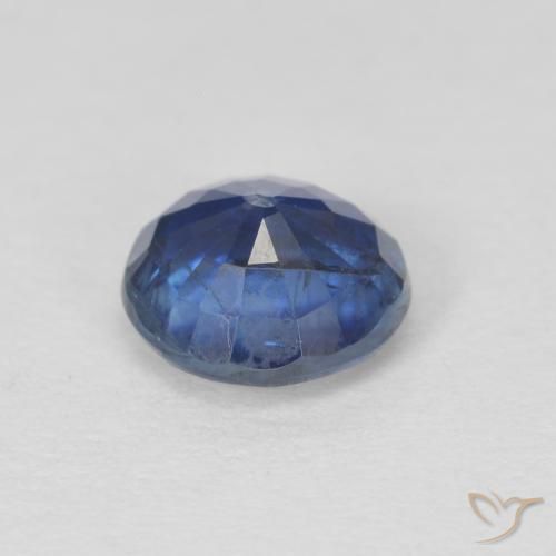Cianite Blu scuro naturale da 1.09 ct, Rotondo, SI