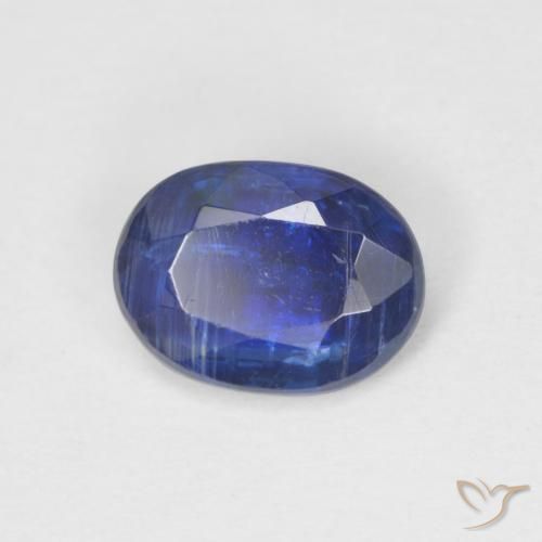 Cianite Blu navy naturale da 0.88 ct, Ovale, SI