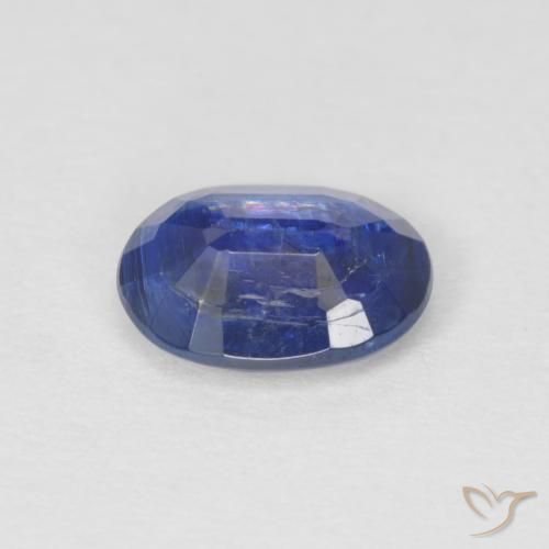 Cianite Blu navy naturale da 0.88 ct, Ovale, SI