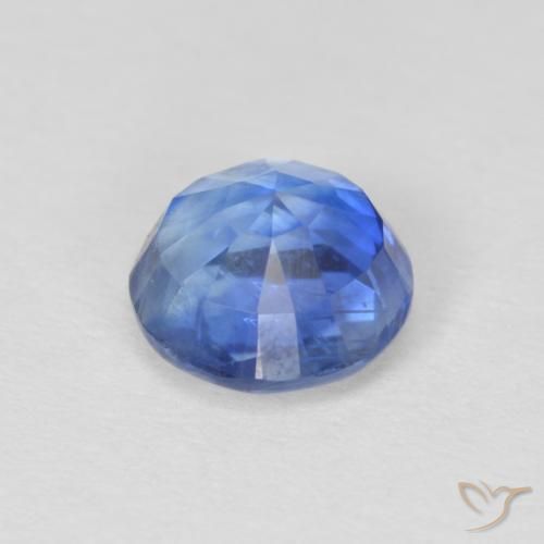 Cianite Blu navy chiaro naturale da 1.21 ct, Rotondo, SI