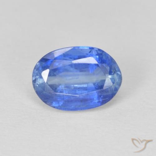 1.23ct Naturale Bambina blu Cianite, Ovale, SI
