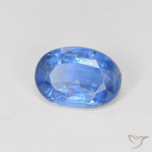 Cianite Blu navy chiaro naturale da 1.00 ct, Ovale, SI