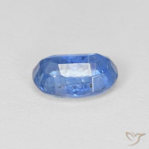 Cianite Blu navy chiaro naturale da 1.00 ct, Ovale, SI