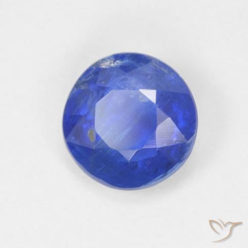 Cianite Blu vivido naturale da 1.01 ct, Rotondo, SI