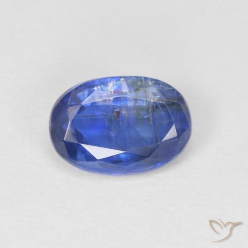 1.07ct Naturale Blu scuro Cianite, Ovale, SI