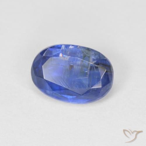 Cianite Blu scuro naturale da 1.07 ct, Ovale, SI