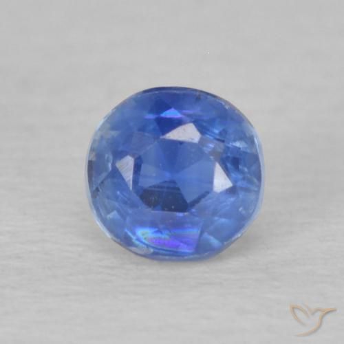 0.36ct Naturale Blu navy Cianite, Rotondo, VS