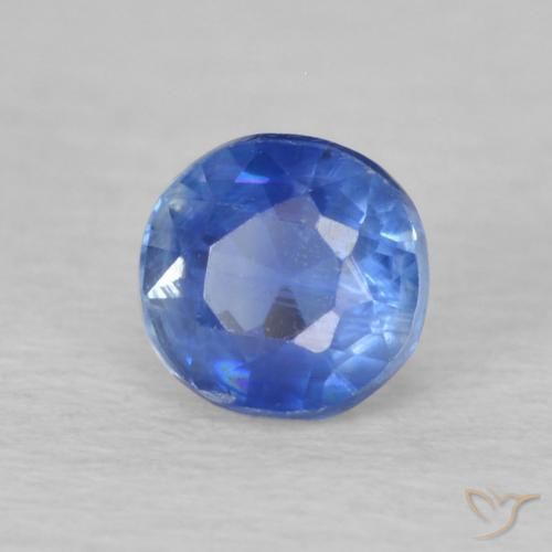 Cianite Blu navy naturale da 0.36 ct, Rotondo, VS