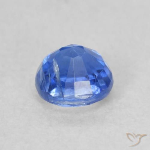 Cianite Blu navy chiaro naturale da 0.33 ct, Rotondo, VS-SI