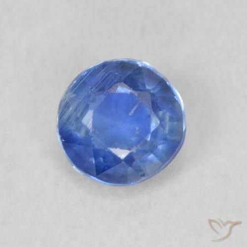 0.28ct Naturale Blu scuro Cianite, Rotondo, VS