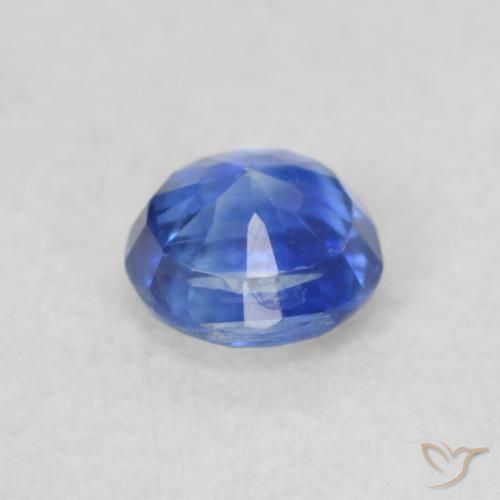 Cianite Blu scuro naturale da 0.28 ct, Taglio rotondo, VS