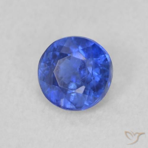 Cianite Blu profondo azzurro naturale da 0.29 ct, Rotondo, VS