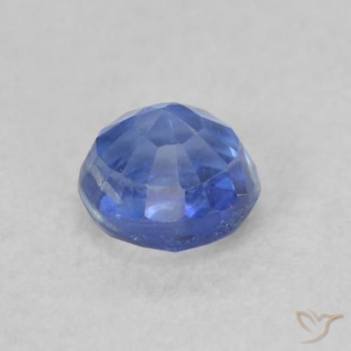 Cianite Blu navy chiaro naturale da 0.33 ct, Rotondo, VS