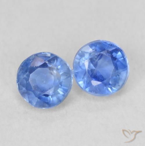 0.60ctw Naturale Blu navy chiaro Cianite, Rotondo, VS-SI