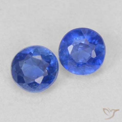 Gemme di Cianite Blu scuro naturale da 0.65 ct, Rotondo, VS-SI