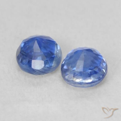 Gemme di Cianite Blu scuro naturale da 0.65 ct, Rotondo, VS-SI