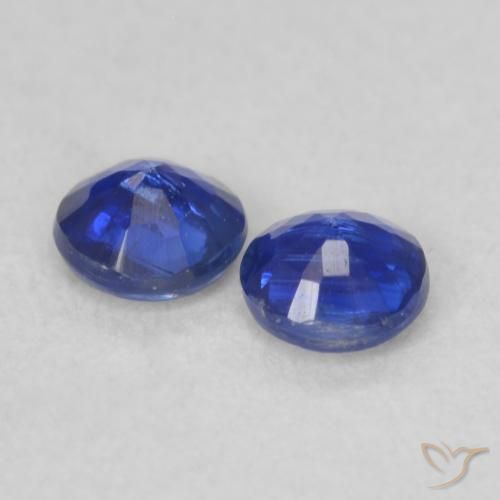 Gemme di Cianite Blu scuro naturale da 0.48 ct, Rotondo, VS-SI