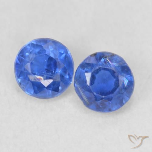 0.60ctw Naturale Blu scuro Cianite, Rotondo, VS-SI