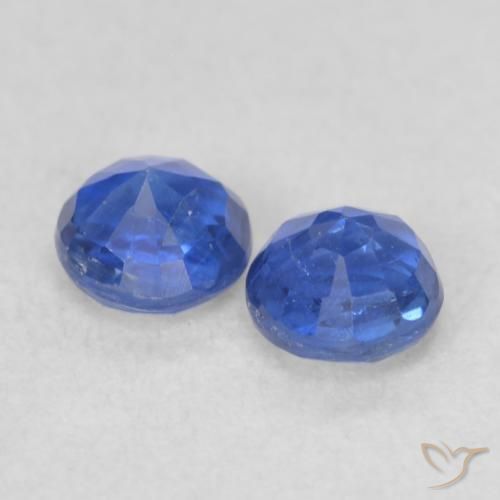 Gemme di Cianite Blu scuro naturale da 0.60 ct, Rotondo, VS-SI