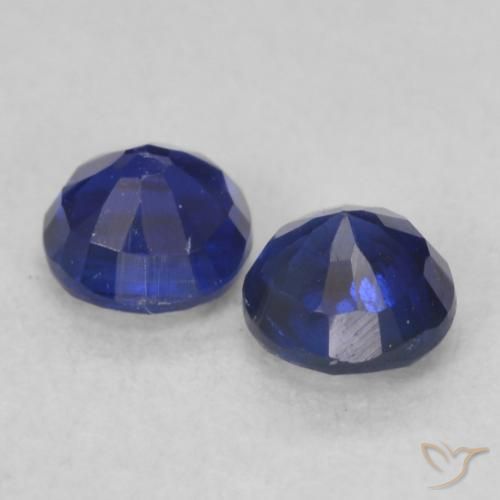 Gemme di Cianite Blu scuro naturale da 0.56 ct, Rotondo, VS-SI