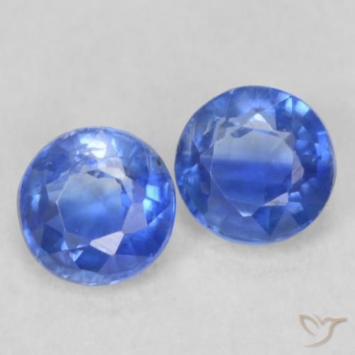 Gemme di Cianite vero blu naturale da 0.54 ct, Rotondo, VS-SI