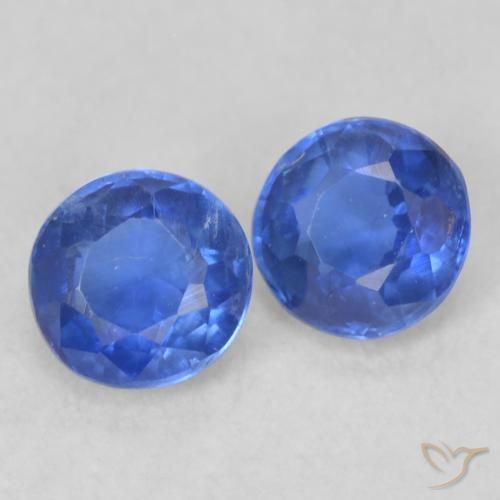 Gemme di Cianite vero blu naturale da 0.52 ct, Rotondo, VS-SI