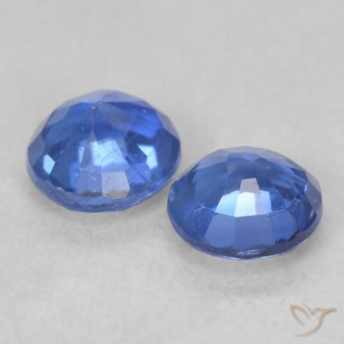 Gemme di Cianite vero blu naturale da 0.52 ct, Rotondo, VS-SI