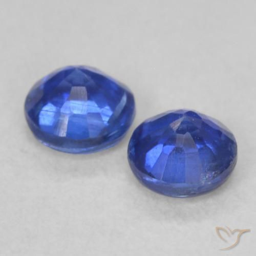 Gemme di Cianite vero blu naturale da 0.51 ct, Rotondo, VS-SI
