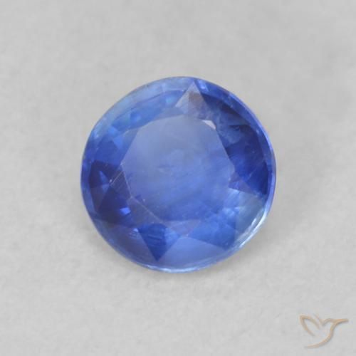 Cianite Blu scuro naturale da 0.29 ct, Rotondo, VS