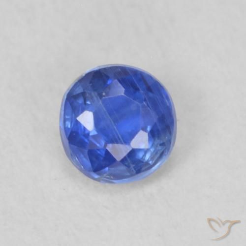 0.26ct Naturale Blu scuro Cianite, Rotondo, VS