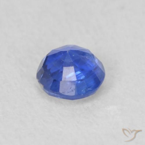Cianite Blu scuro naturale da 0.26 ct, Taglio rotondo, VS