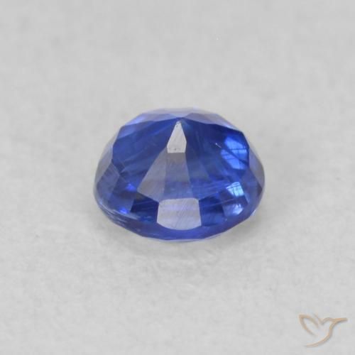 Cianite Blu scuro naturale da 0.33 ct, Rotondo, VS-SI