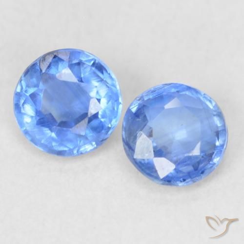0.44ctw Naturale Blu navy chiaro Cianite, Rotondo, VS-SI