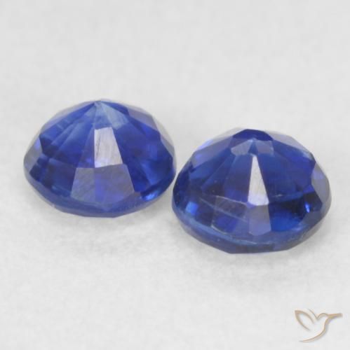 Gemme di Cianite Blu scuro naturale da 0.61 ct, Rotondo, VS-SI