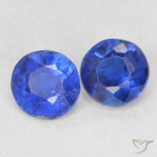 Gemme di Cianite Blu scuro naturale da 0.54 ct, Rotondo, VS-SI