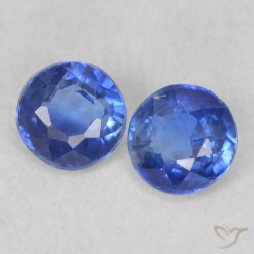 0.47ctw Naturale vero blu Cianite, Rotondo, VS-SI