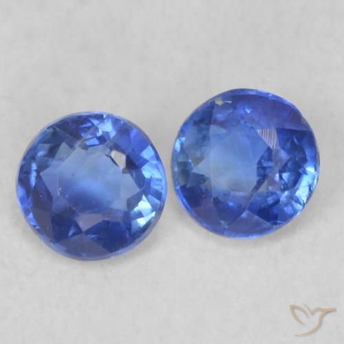 Gemme di Cianite vero blu naturale da 0.47 ct, Rotondo, VS-SI