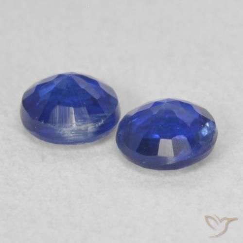 Gemme di Cianite vero blu naturale da 0.46 ct, Rotondo, VS-SI