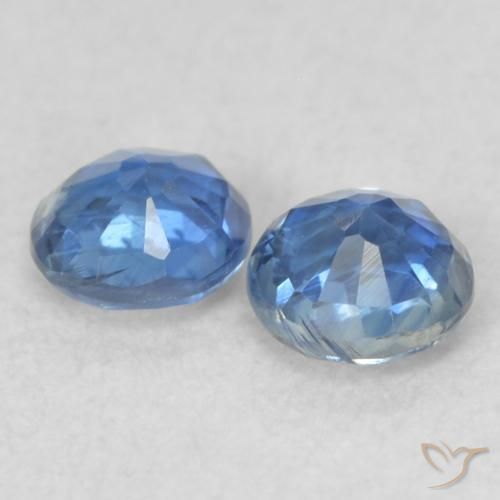 Gemme di Cianite Blu scuro naturale da 0.56 ct, Rotondo, VS-SI