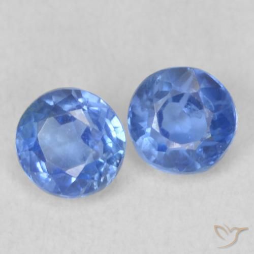 Gemme di Cianite Bambina blu naturale da 0.53 ct, Rotondo, Traslucido