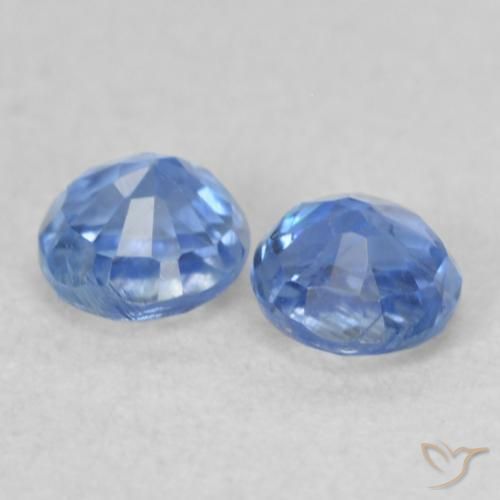 Gemme di Cianite Bambina blu naturale da 0.53 ct, Rotondo, Traslucido